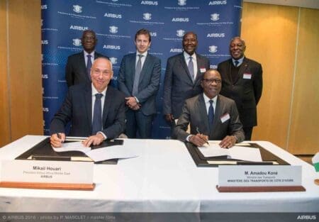 Industrie aéronautique: signature d’un partenariat entre le gouvernement ivoirien et Airbus