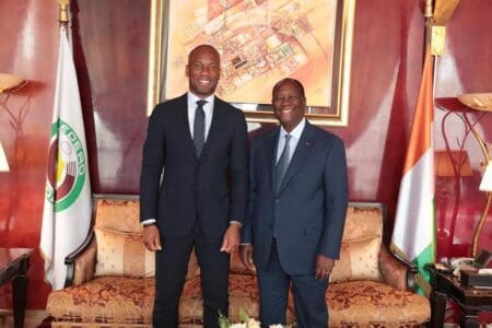 Audience: DROGBA CHEZ LE PRÉSIDENT OUATTARA
