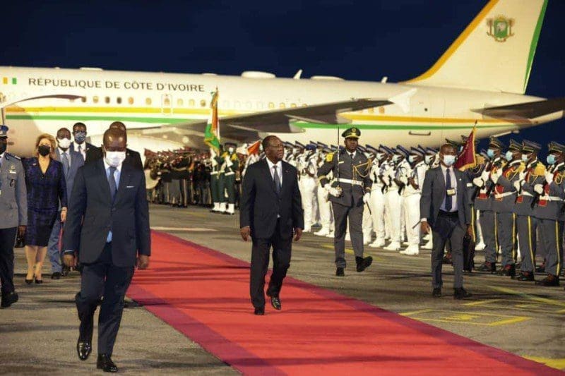 Alassane OUATTARA est de retour à Abidjan