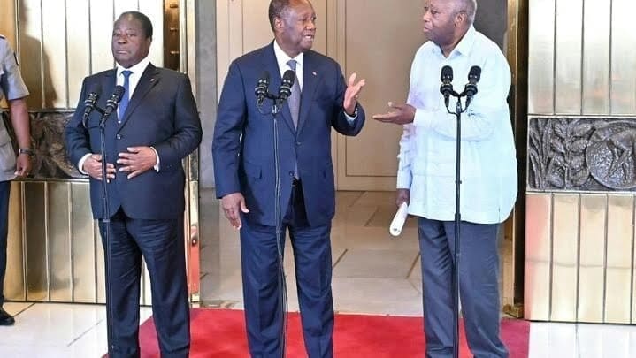 Côte d’Ivoire: des retrouvailles «constructives» pour le trio Bédié-Gbagbo-Ouattara