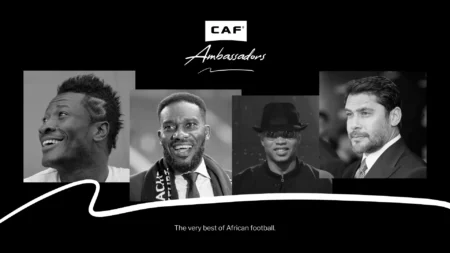 Les légendes africaines Diouf, Gyan, Hassan et Okocha deviennent les pionniers du Programme des Ambassadeurs de la CAF