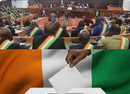 Électeurs ivoiriens votant lors des législatives 2025
